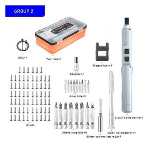 Tournevis &Eacute;lectrique Sans Fil 36V - Rechargeable Multifonction Manuel et Automatique 88pcs - ZVD PZCC