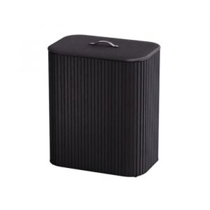 Panier &agrave; linge - JOSEPH JOSEPH - Tota Luxe - 90 litres - Noir - Bambou et tissu