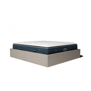 Ensemble lit coffre et matelas à mémoire de forme Victoria - 30cm - Beige / 140x190cm / Sans