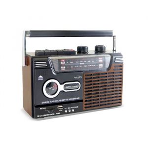 Radio-cassette USB look Rétro OLDSOUND Inovalley RK10N - Radio FM/AM/SW Lecteur enregistreur K7 audio Haut-parleur 1 x 8 Watts