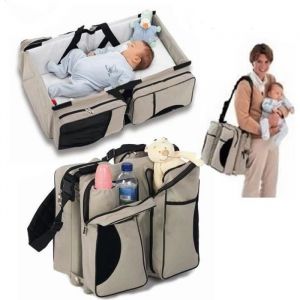 Sac &agrave; langer pour maman 3 en 1 - POPSPO - Sac - Voyage berceau - Station
