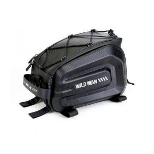 Sacoche pour porte-v&eacute;los - WILDMAN - GD5 - 4L - Imperm&eacute;able - Noir - Support universel