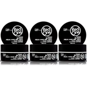 LOT DE 3 CIRES REDONE BLACK AQUA GEL HAIR WAX FULL FORCE 150ML