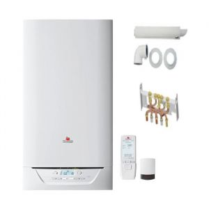 PACK CHAUDIERE GAZ MURALE ISOMAX CONDENS F30 30 KW SAUNIER DUVAL DOSSERET ET VENTOUSE INCLUS