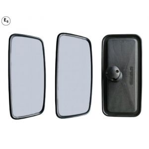 2x R&eacute;troviseur Ext&eacute;rieur Lat&eacute;ral Miroir en Verre 37.5x20cm / Bras &Oslash;24-26mm Homologu&eacute; E6 Camion Tracteur Agricoles Chariot &Eacute;l&eacute;vateur