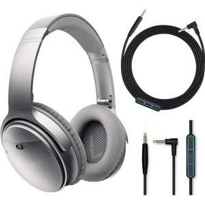 Câble Audio de Rechange - Bose - QC25/QC35/OE2/SoundTrue - 1.4m - Micro et télécommande - Noir