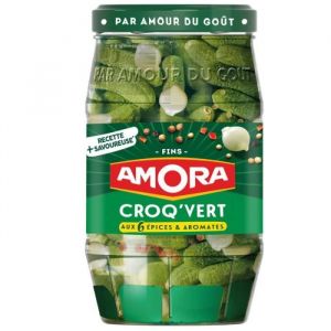 AMORA Cornichons fins 5 épices & aromates - 540 g