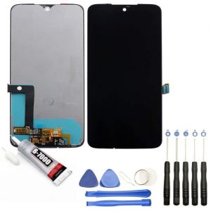 Vitre tactile + ecran LCD compatible avec Motorola Moto G7 XT1962 taille 6.2 noir + Kit outils + Colle B7000 Offerte