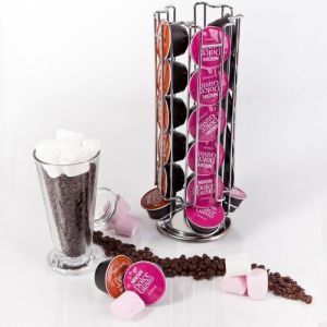 DISTRIBUTEUR DE CAPSULES CAFE - DISTRIBUTEUR DE CAPSULE THE Support rotatif pour 24 dosettes de café Dolce Gusto - Noir -