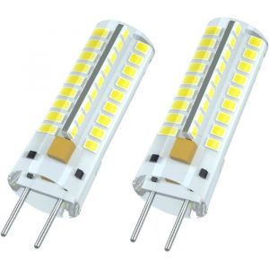 Ampoule LED G6.35 7 W Blanc froid 6&nbsp;000 K pour &eacute;clairage de meuble bas lampe de bureau non variable (lot de 2)
