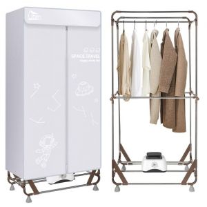 UTEN Séchoir à Linge PliableSéchoir électrique Armoire De Séchage avec Sac de Rangement1500 W Séchage RapideCapacité 15kg