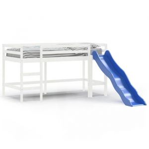 Lit mezzanine denfants/Lit combiné - 2 places - avec toboggan 80x200 cm @82722