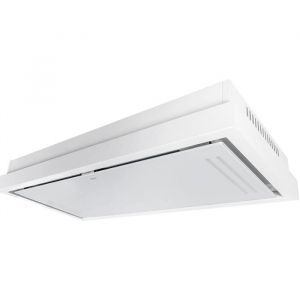 Hotte de plafond GURARI GCH C 343 90 WH PRIME Hotte aspirante encastrable 90cm/ Verre noir/ Efficace/ Moteur EBM/ Puissant 1000m³