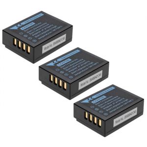 EXTENSILO 3x Batterie compatible avec Fujifilm X-T100 X-T1 X-T10 X-T20 X-Pro3 X-Pro2 X-T200 X-T2 X-S10 appareil photo