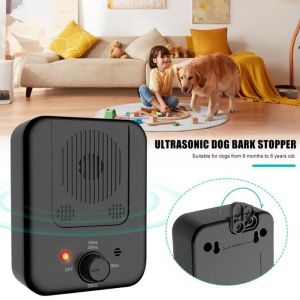 Anti Aboiement à Ultrason-Anti-bruit-Détection Automatique-Longue Portée-Pour Chien-Accroché au mur arbre clôture