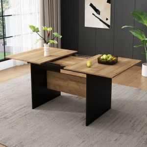 Haute qualit&eacute; nouveau design table &agrave; manger extensible 140   180 * 80cm pour 4 - 6 personnes table &agrave; manger rectangulaire en