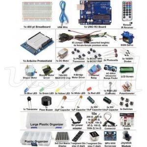Arduino UNO R3 Starter kit avec support Step Motor Servo1602 LCDjumper FilUno R3 Breadboard -pour d&eacute;butant et avanc&eacute;&ndash;compatible