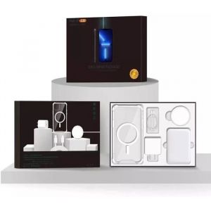 Coffret Batterie Externe Coque Iphone 13 Chargeur Induction Magsafe Pack Complet Pour I13 & 14