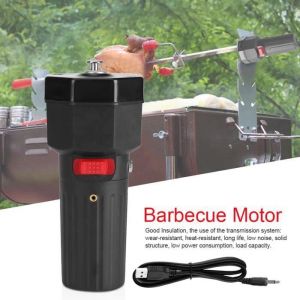 Barbecue Moteur Moteur de Barbecue BBQ Moteur &Eacute;lectrique Moteur Tourne Broche avec C&acirc;ble USB pour Ext&eacute;rieur Pique-Nique Cuisi Label