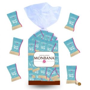 MONBANA  100 Crousti-Neige  Croustilles au Chocolat à offrir ou à déguster autour dun café ou dune boisson gourmande