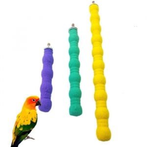 3 pi&egrave;ces Perchoir Perroquet Oiseau Perchoir Ciment Oiseaux Perches Perroquet Stand pour Cage 10cm16cm26cm Couleur al&eacute;atoire