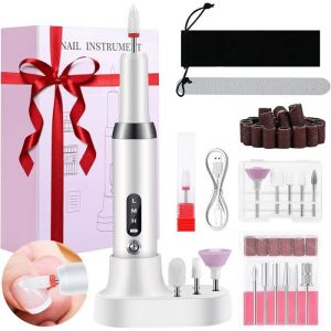 Ponceuse Pour Ongles Professionnel Electrique Portable Rechargeable Lime &Agrave; Ongle Pour Enlever Et Polir Le Gel Acrylique On[YP102]