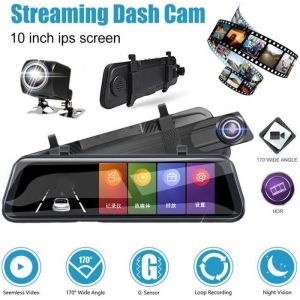 Media Dashcam Double Caméra 1080P Caméra de recul Dashcam Camera de voiture 10Dual Caméra EcranTactileRétroviseur