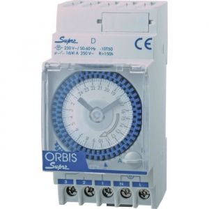 Programmateur horaire pour rail ORBIS Zeitschalttechnik SUPRA D 230 V OB290132N analogique 230 V/AC 1 pc(s)