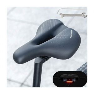 Selle Vélo Ultra Confortable en Gel Ergonomique et Respirante adaptée pour tout type de Vélo Bicyclette VTT -ROCKBROS-Noir