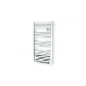 Radiateur sèche-serviette - SATURNE - 750W + soufflerie 1000W - Blanc - Vertical - Programmable