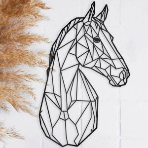 Décoration murale - Cheval - Sculpture en métal - Ornement mural