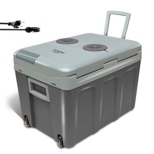 Glacière Électrique portable 40 Litres 12V / 220 - 240V Voiture et Camping Briebe CF1155 58 W Gris 01024