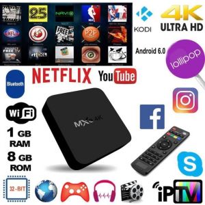 MXQ Android 7.1 Rockchip RK3229 Quad Core 1 + 8G Smart TV Box 3G 1.2GHz WIFI Set-top Box 4Kx2K Lecteur multim&eacute;dia - UE