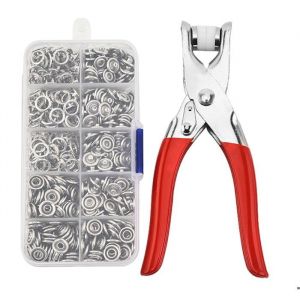 100 Boutons Pressions en M&eacute;tal avec Pince &agrave; Pressions pour la Couture et le Bricolage Kit Pince &agrave; Pression &agrave; Main avec Boutons