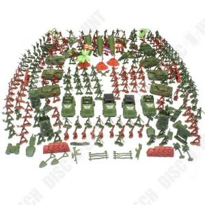KIT 307 pièces de figurines miniature soldats armée Tank pour enfant-jeux de role guerre enfant Jouet Cadeau Noel