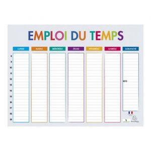 Exacompta Multicolore Emploi du temps par semaine 295 x 220 mm