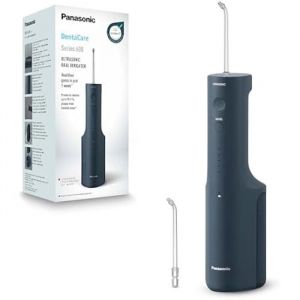 Panasonic Serie 600 Hydropulseur Dentaire Ultrasonique EW-DJ66-A303 Irrigateur Oral 200ml IPX7 2 Embouts Standard 5 Réglages