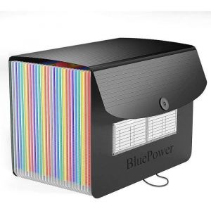 UND BOITE A ARCHIVE BluePower Trieur Document 26 Compartiments Classeur Accordeacuteon A4 avec CouvercleTrieur agrave Soufflets C1