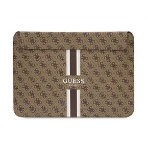 Coque pour ordinateur portable - housse pour ordinateur portable Guess Manchon GUCS14P4RPSW 14 Marron 4G Imprimé rayures