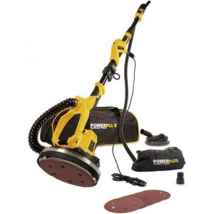 Powerplus Ponceuse de Cloisons Sèches POWX0479 - Ponceuse Girafe avec Manche Télescopique - Ponceuse avec Aspirateur à Col Long p