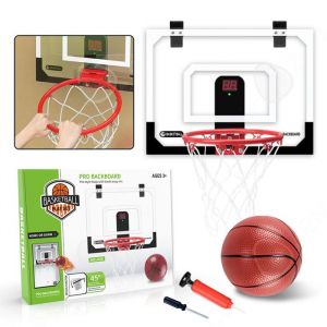 C Panier de basket 43x30cm Diam&egrave;tre 25cm PET enfants mini panier de basket panier de basket-ball mural panneau de basket &agrave;