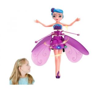 Magic Flying Fairy Princess Doll Flying Fairy Toys for Girls Sky Dancers Flying Dolls Play Game RC Flying Toy Mini Drone Indoor