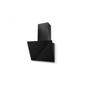 FABER Hotte Décorative incliné aspirante noire Largeur 55cm Débit dair 700m3/h