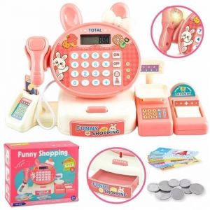 Jeux Caisse Enregistreuse  pour enfant fille  jouet scanner carte de crédit argent de jeu Jouet Cadeau de Nol pour Les Enfant
