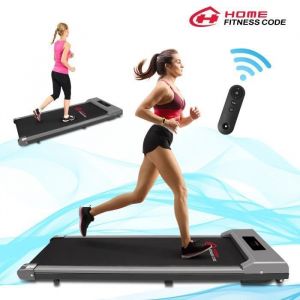 Tapis de marche electrique - tapis course motorise - Pliable - Vitesse jusquà 10 km/h - Écran LCD - Moteur 1.5CV Gris