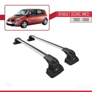 Barres de toit - ACE-3 - Compatible Renault Scenic MK2 - Aluminium - 2 Barres - Charge utile < 300 kg