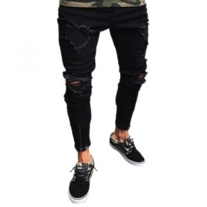 Moto Jeans Homme de Marque Pantalon Jeans de Moto Motorcycle D&eacute;chir&eacute; Homme Outdoor Coton Hit hop Casual Denim Pantalon Homme