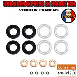 16PCS Kit Joint Injecteur 1.6 HDI CITROEN FORD PEUGEOT FIAT OEM : 198299 - 1609848080