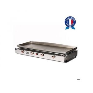 Plancha à gaz LAGOA 4 feux - Plaque et caisson INOX - LG2-4F
