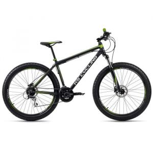 Vélo VTT Semi-Rigide 27 Plus - KS CYCLING - Xceed - 24 Vitesses - Noir-Vert - Taille de Cadre 50 cm